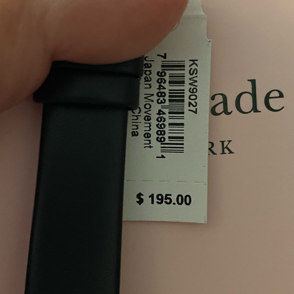 KATE SPADE NY Pink IP Blue Leather Metro Watch - Picture 5 of 6